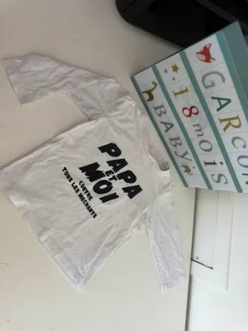 Haut tee shirt manches longues 18 mois