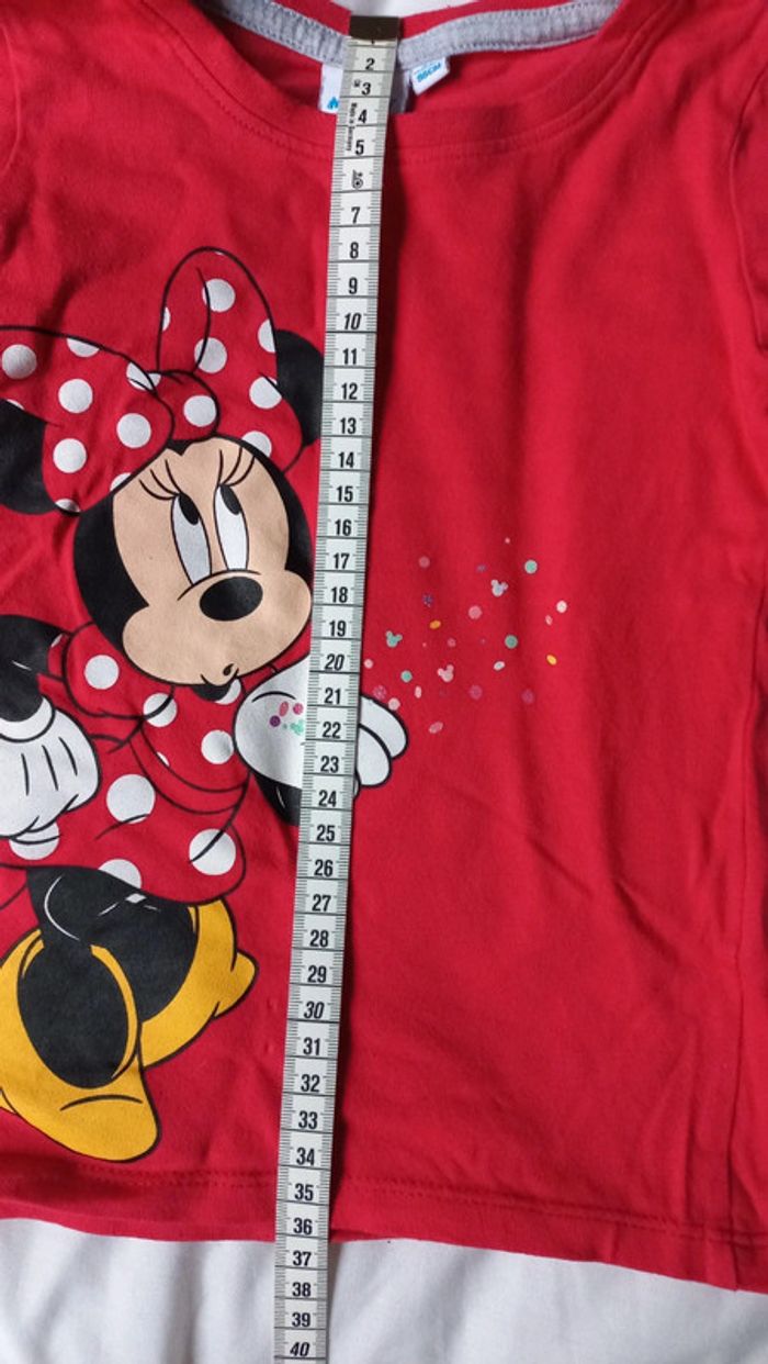 T-shirt rouge minnie bisous - photo numéro 4