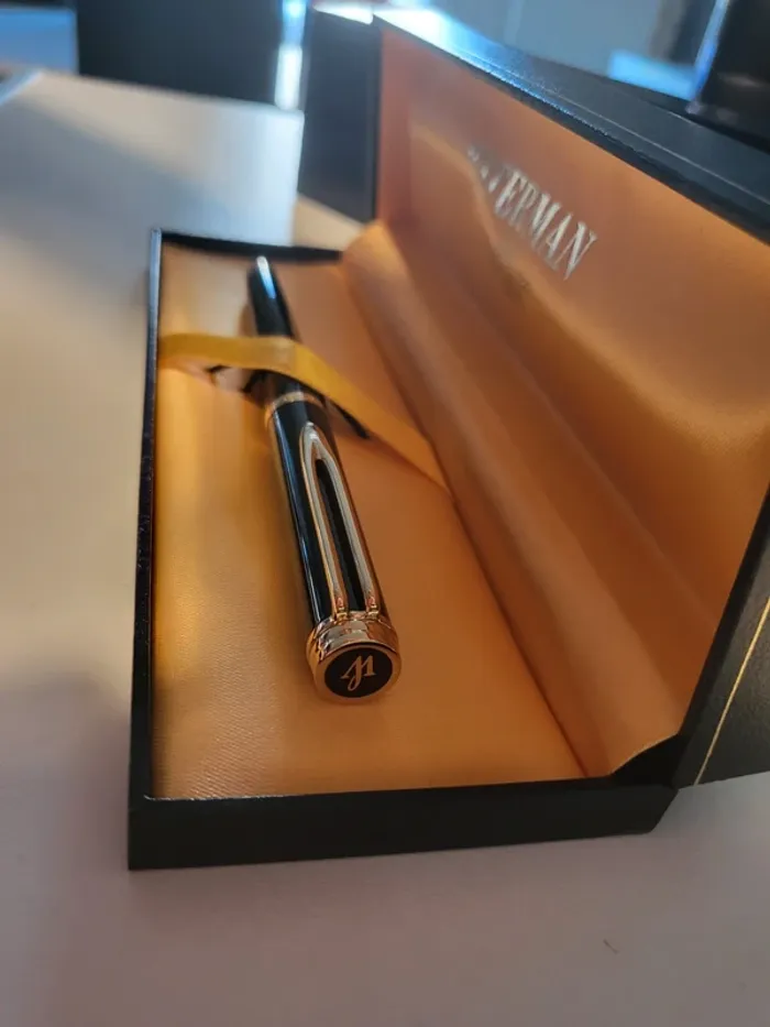 Stylo plume waterman plume or 18k - photo numéro 3