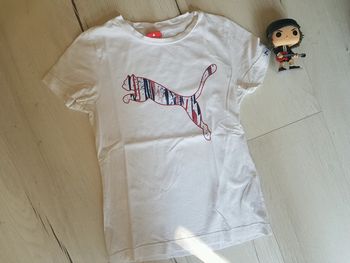 Tee shirt puma blanc garçon 8 ans