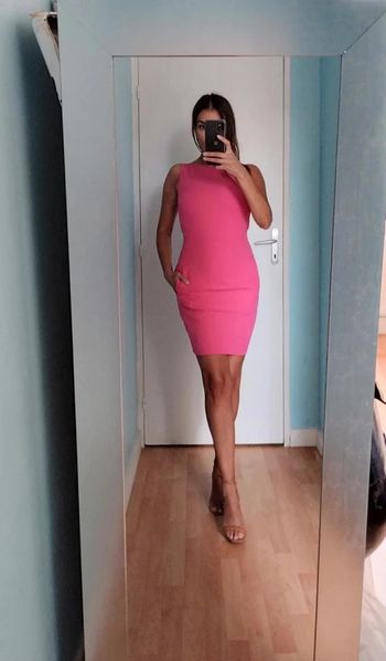 Robe dos nu rose Barbie