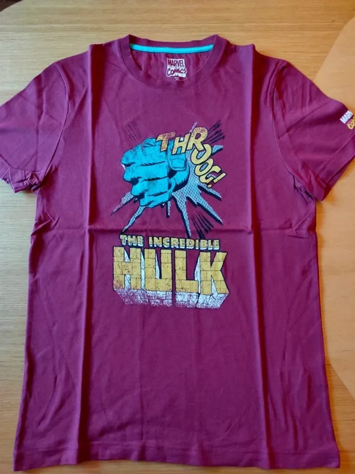 Tee-shirt Marvel Hulk M - photo numéro 2
