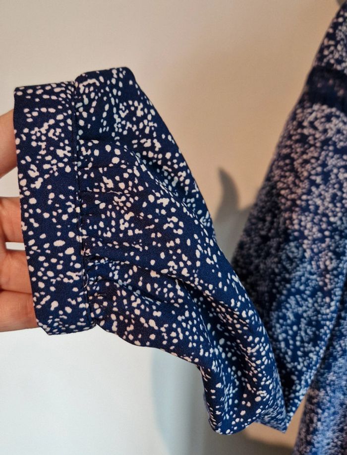 Robe fluide femme collectionirl bleu dentelle 40 - photo numéro 3