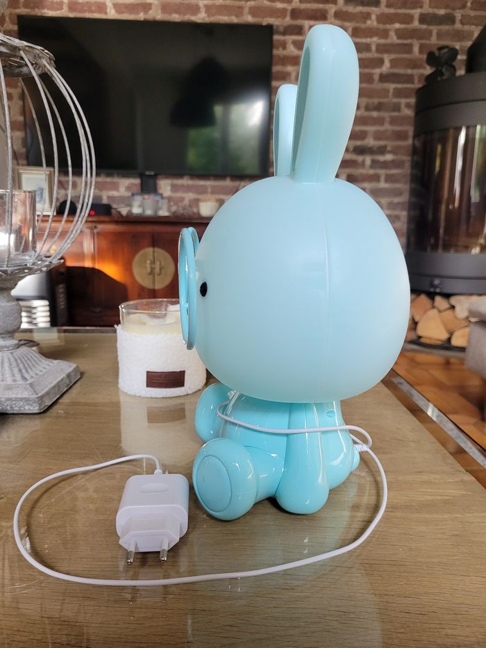 Lampe lapin bleu - photo numéro 3