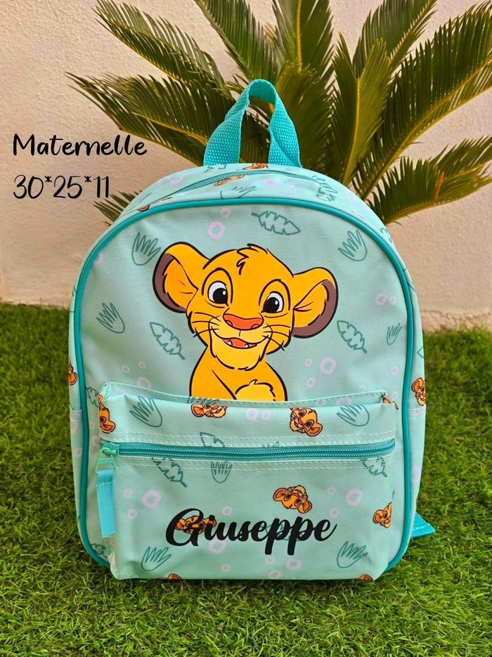 Sac maternelle roi lion personnalisé