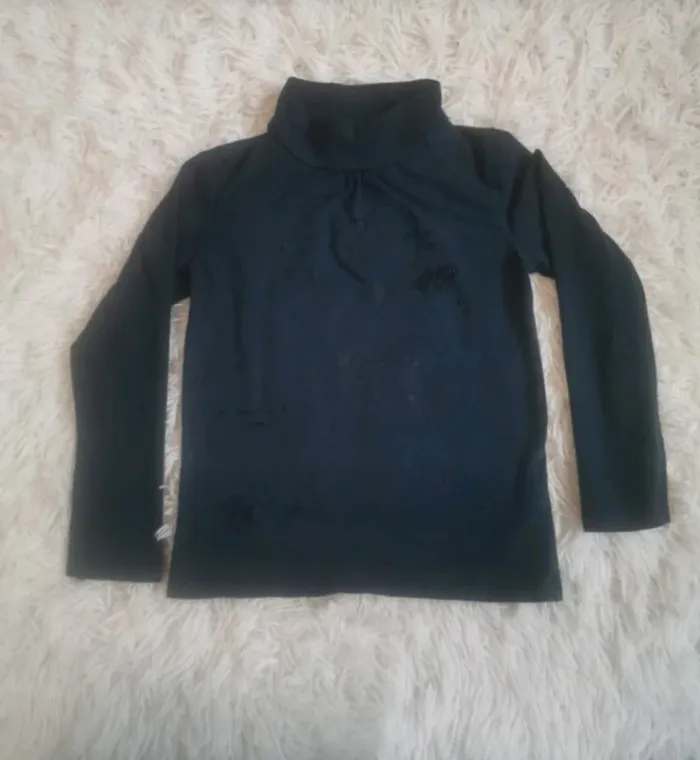 Lot de 3 t-shirt manches longues col roulé 8 ans - photo numéro 3