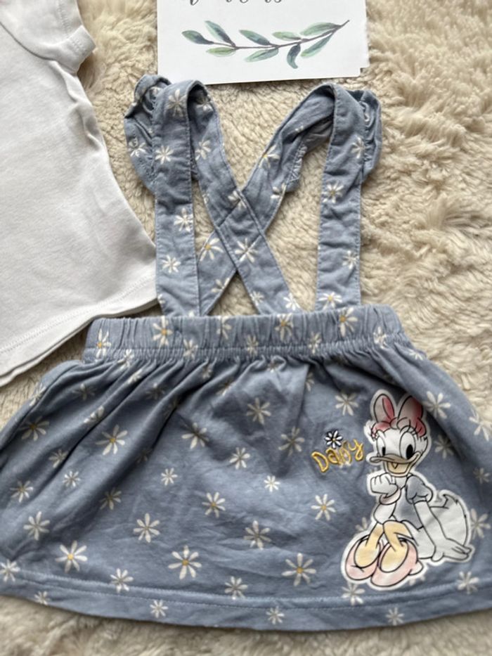 Ensemble robe et t-shirt Daisy fleur marguerite 3 mois Disney - photo numéro 2