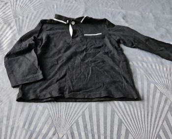 Tee-shirt noir manche longue