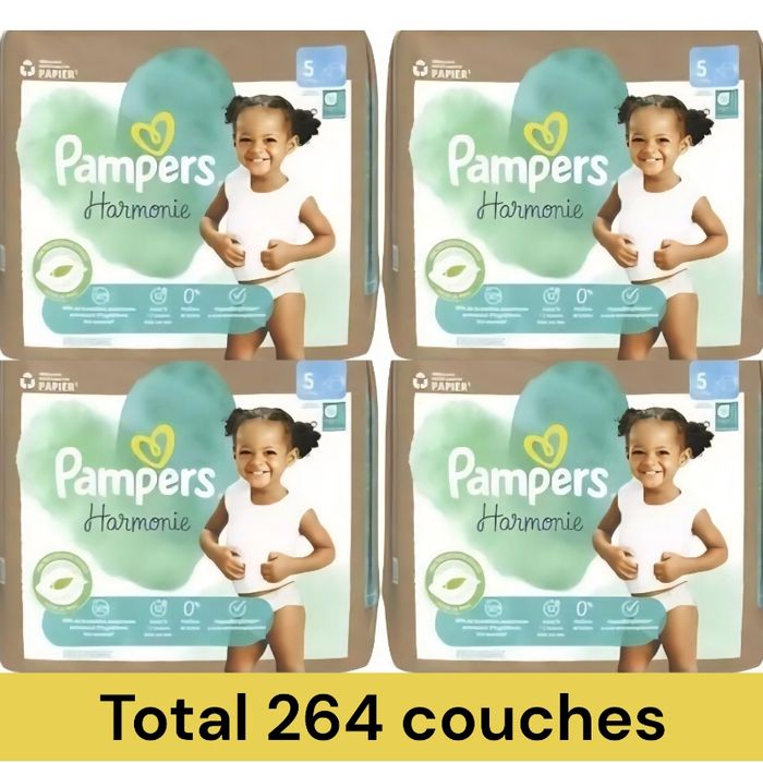 4 cartons Pampers Harmonie T5