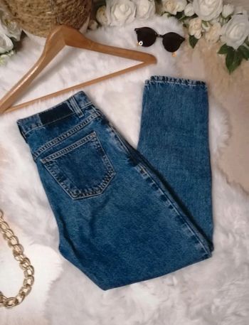 Jeans taille haute boyfriend Mom taille 34 Mango