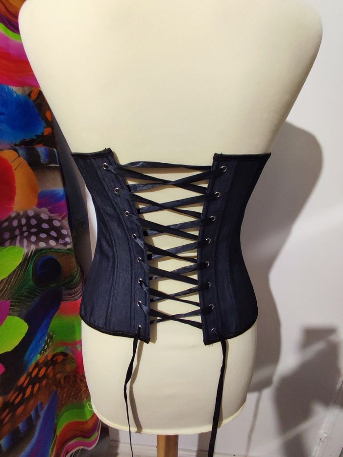 Bustier corset Jean Femme Taille S/M - photo numéro 5