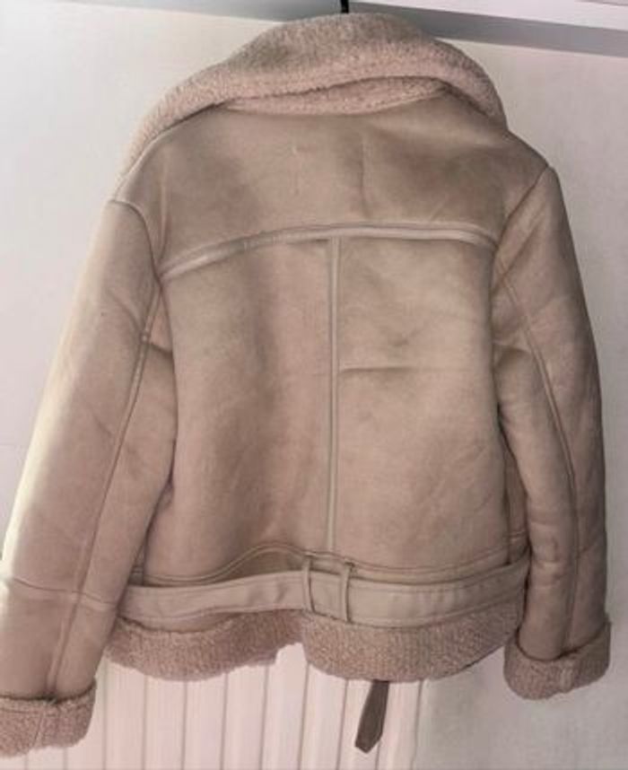 Manteau en fausse fourrure peau lainée - photo numéro 3