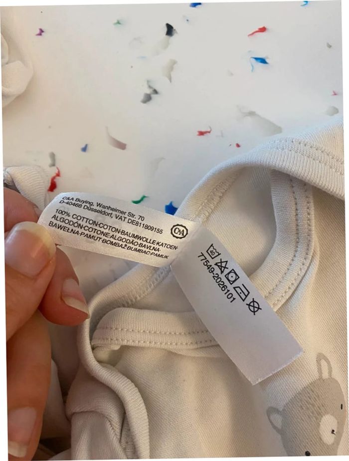 Lot de 5 body Baby Club 3 mois - photo numéro 5