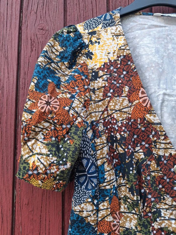 Robe courte fleurie Naf Naf taille 36 - photo numéro 4