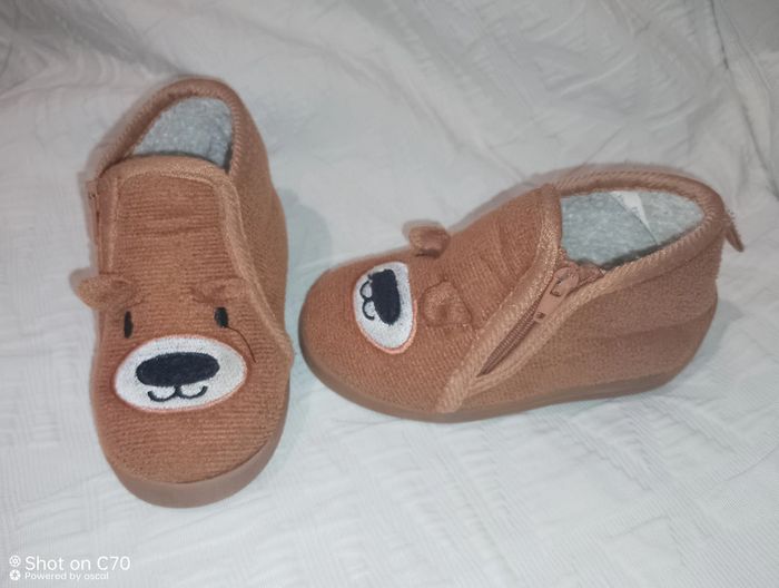 Kiabi chaussons pantoufles ours 21