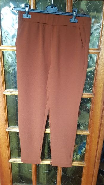 Pantalon femme chaud terracotta