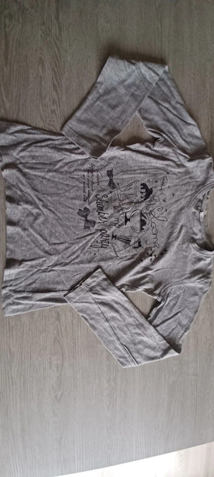 T-shirt gris 10 ans - photo numéro 2
