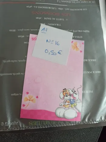 Feuille Diddl A7 16 0,50€