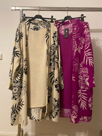 Ensemble haut et pantalon femme fleuri