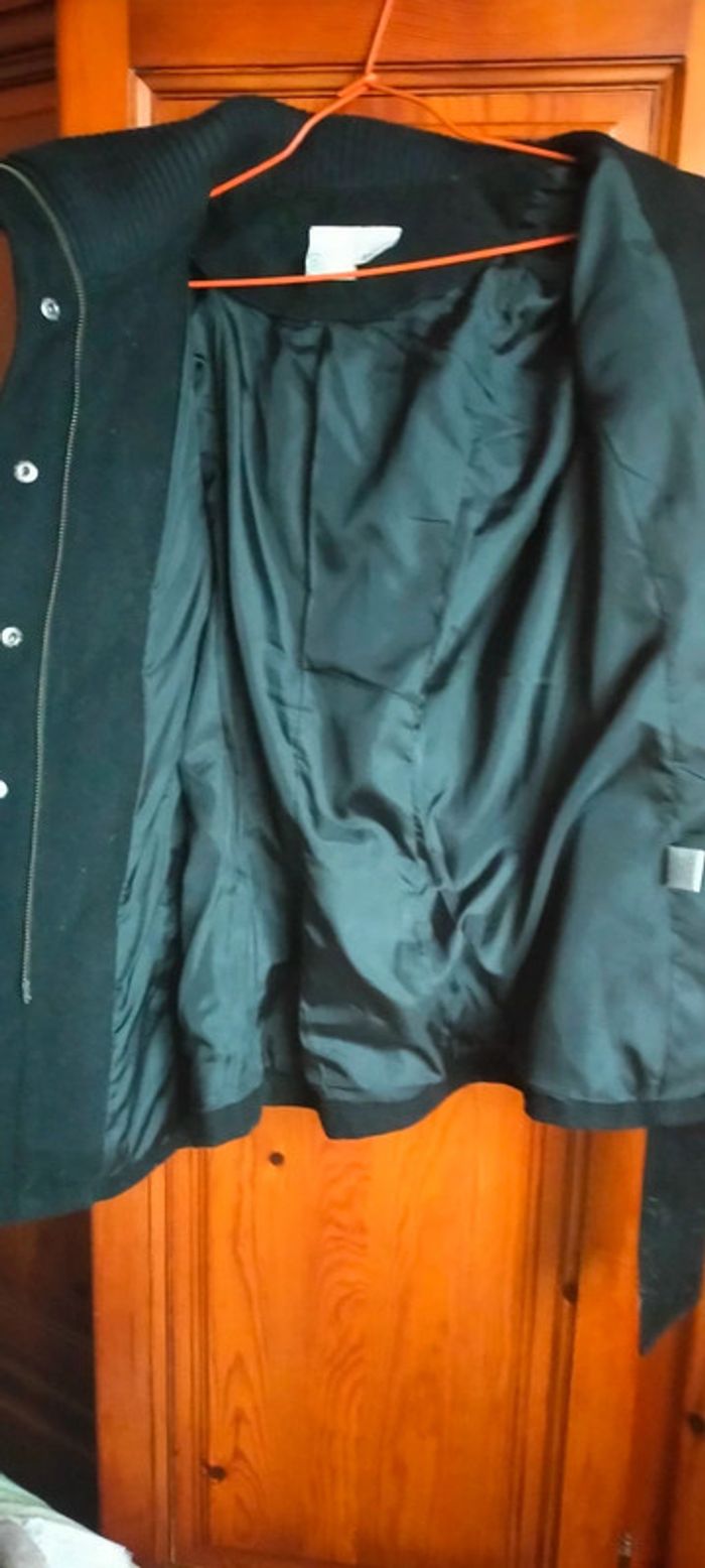 Manteau femme 3/4 bleu marine - photo numéro 3