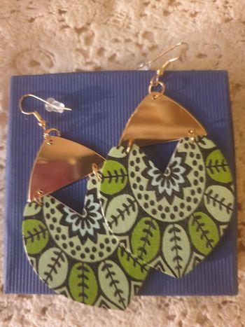 Boucles d'oreilles vert