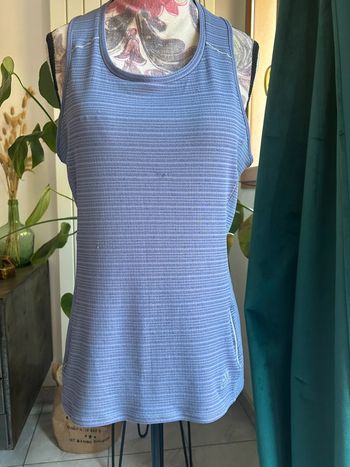 Débardeur de sport bleu adidas femme taille s - climachill