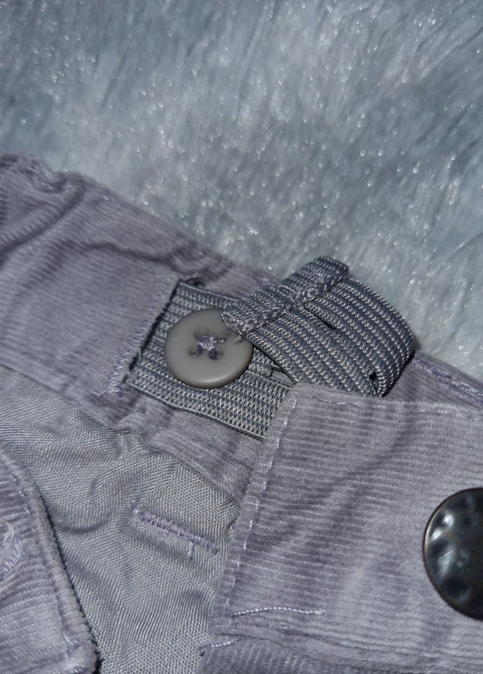 short velours gris fille 4 ans - photo numéro 2