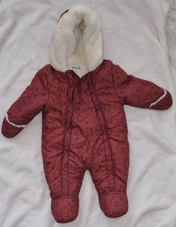 Combipilote oursons fourrée 3 mois Vertbaudet