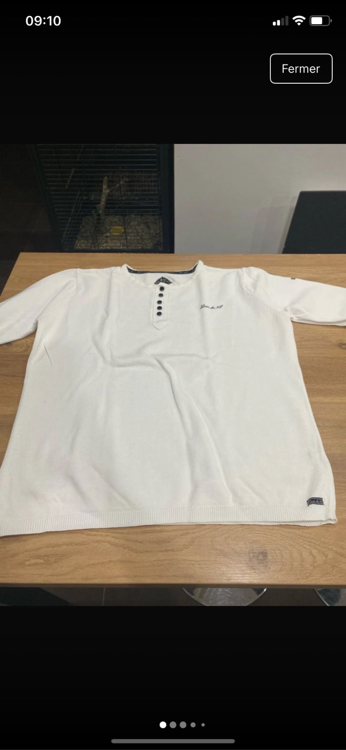 Pull blanc du Nil
