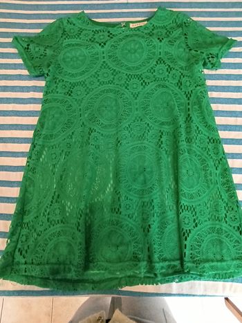 Robe courte verte pomme 
