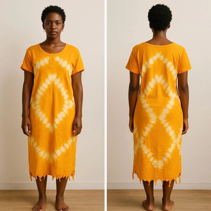Robe décontracté tie and due vibrant