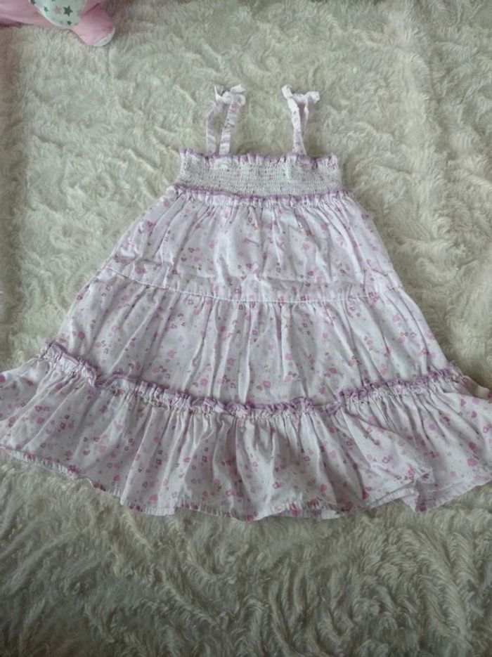 Robe d'été à fines bretelles Fille 6 mois Fleurs Cœur Petit Kimbaloo 100% coton - photo numéro 10