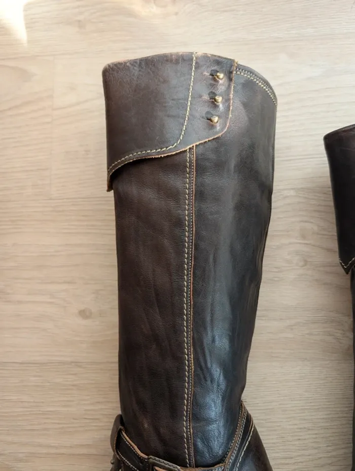 Bottes marron chocolat - photo numéro 6
