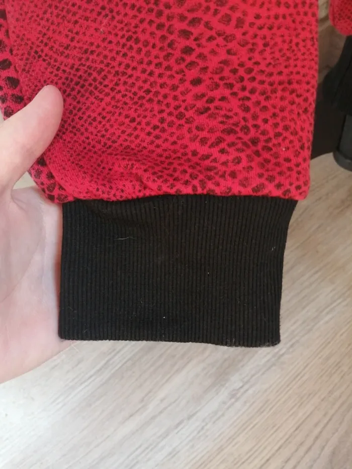Pantalon de jogging coupe slim rouge à motifs piton / sweet pants / (16ans) - photo numéro 4