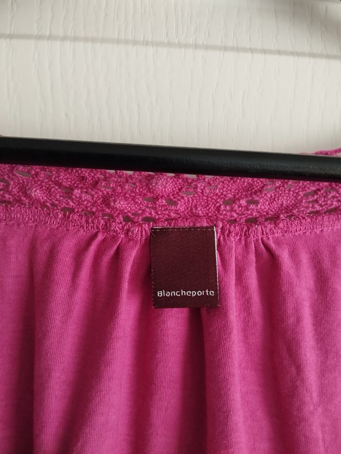 * Tunique fuschia col brodé T52 Blancheporte - photo numéro 3