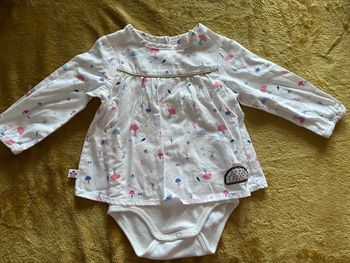 Body robe avec dorures