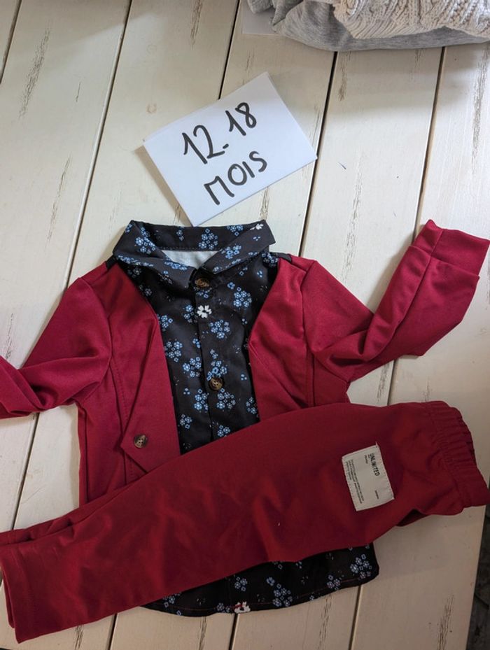 Ensemble cérémonie bébé garçon 12/18 mois