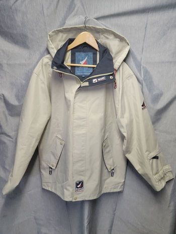 Parka Schott Yachting homme taille L – Capuche zippée – Style nautique premium