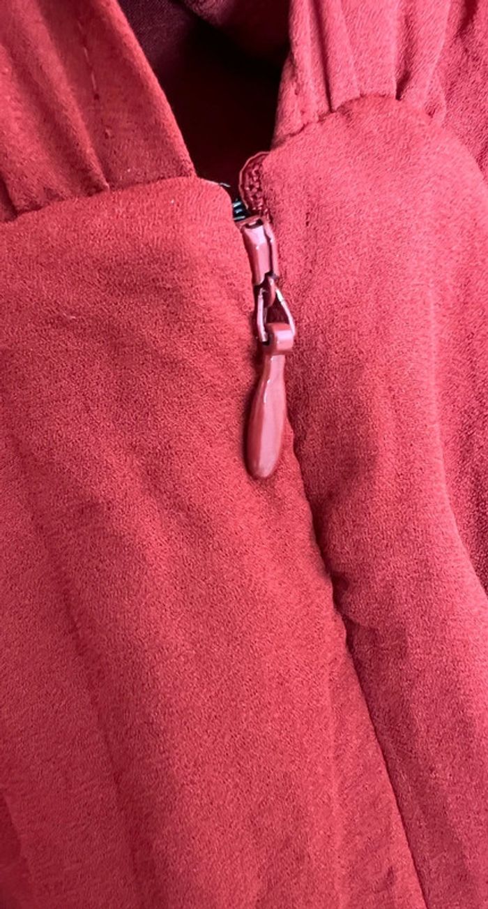 Robe élégante H&M – Terracotta/Rouille – Taille 36 - photo numéro 15