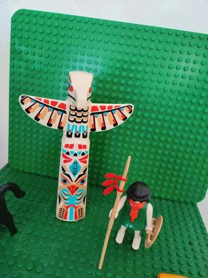 Playmobil personnage set indien et totem - photo numéro 6