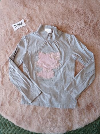 T-shirt ML à col montant 8 ans