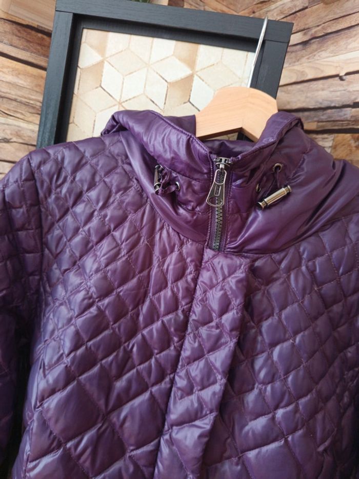 Manteau matelassé violet Betty Barclay - photo numéro 2