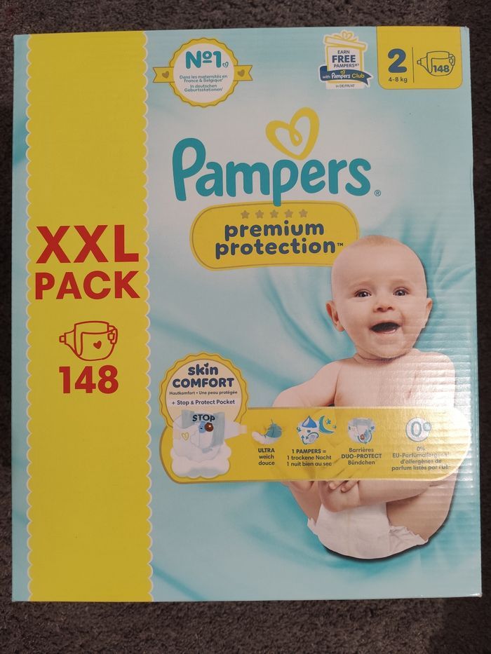 Couches Pampers premium protection