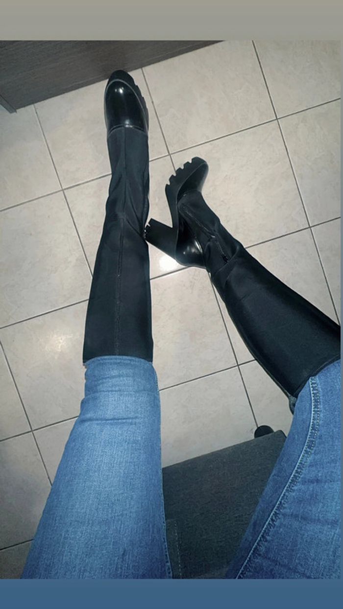 Bottes Genoux Calvin Klein Neuves Taille 38 - photo numéro 2