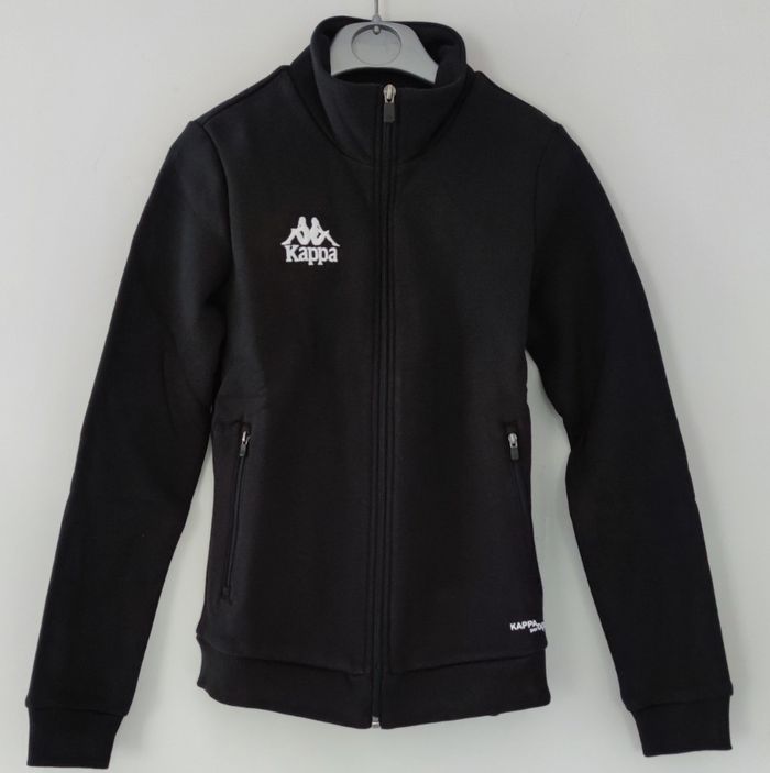 Veste Kappa femme XXS noire neuve Fabbiana coton polyester