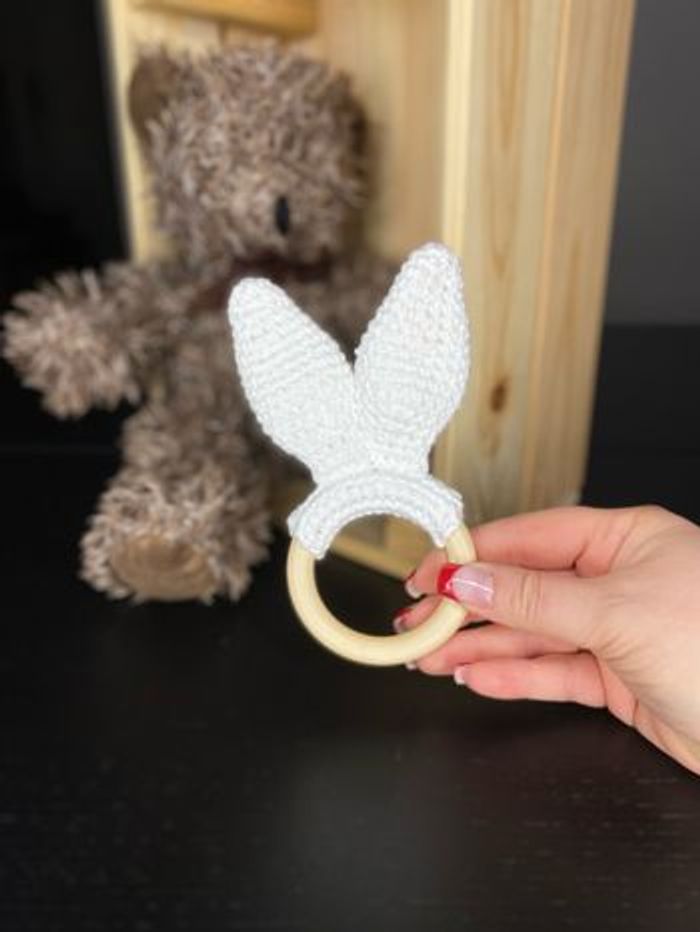 Hochet simple oreilles de lapin - photo numéro 2