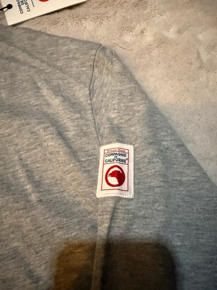 Compagnie de Californie - Tee-shirt manches longues "Long 83 sport" Gris, taille L - photo numéro 4