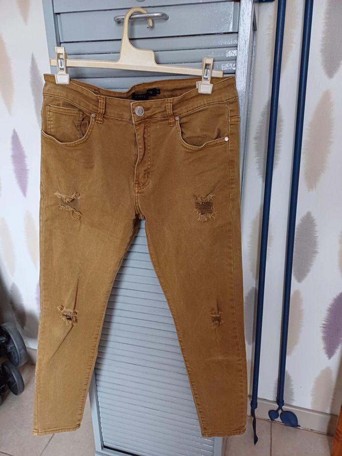 jeans troué et gilet zippé hommes Taille XL - photo numéro 3