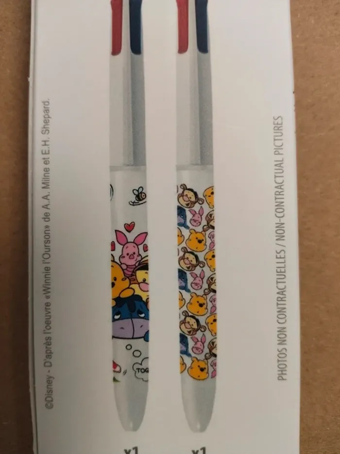 Duo 4 couleurs Winnie disney