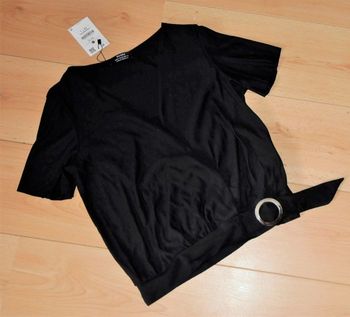 Bershka blouse noire t.M neuve avec étiquette